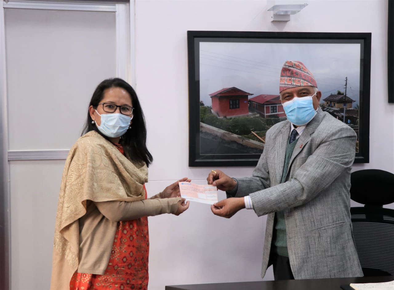 Deputy Chief of Indian Embassy hands over NR 306 million cheque to CEO NRA towards reconstruction of earthquake affected schools Db3df133 Ba2b 4651 8aeb Cff9991456bc