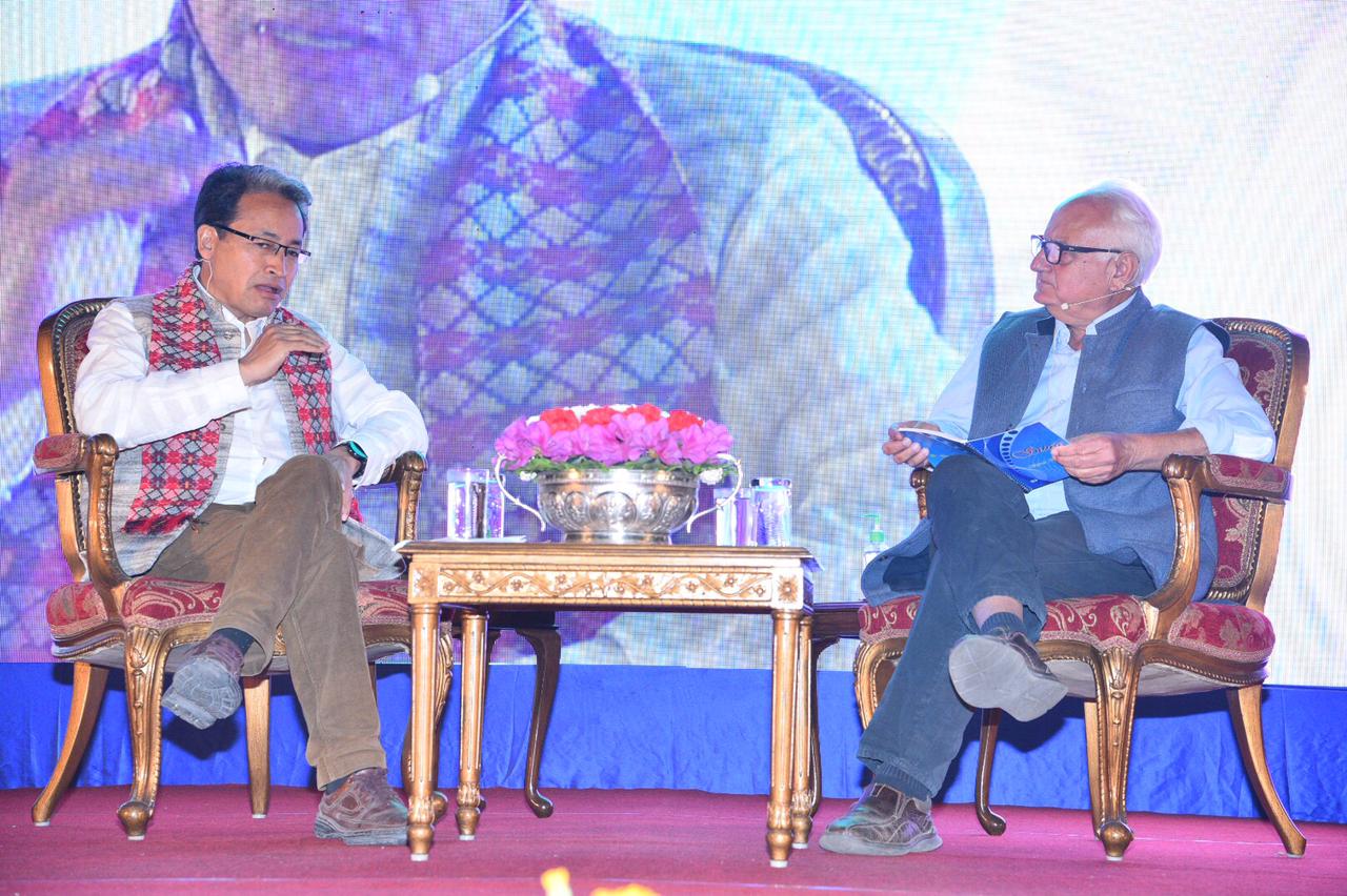Embassy of India organized a coversation between Shri Sonam Wangchuk an acclaimed Indian engineer & Shri Kanak Mani Dixit a prominent writer. IMG 20210329 WA0087