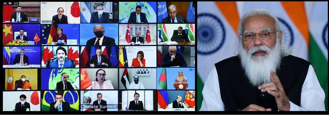 Indian Prime Minister Modi addressed the Leaders’ Summit on Climate IMG 20210423 WA0061