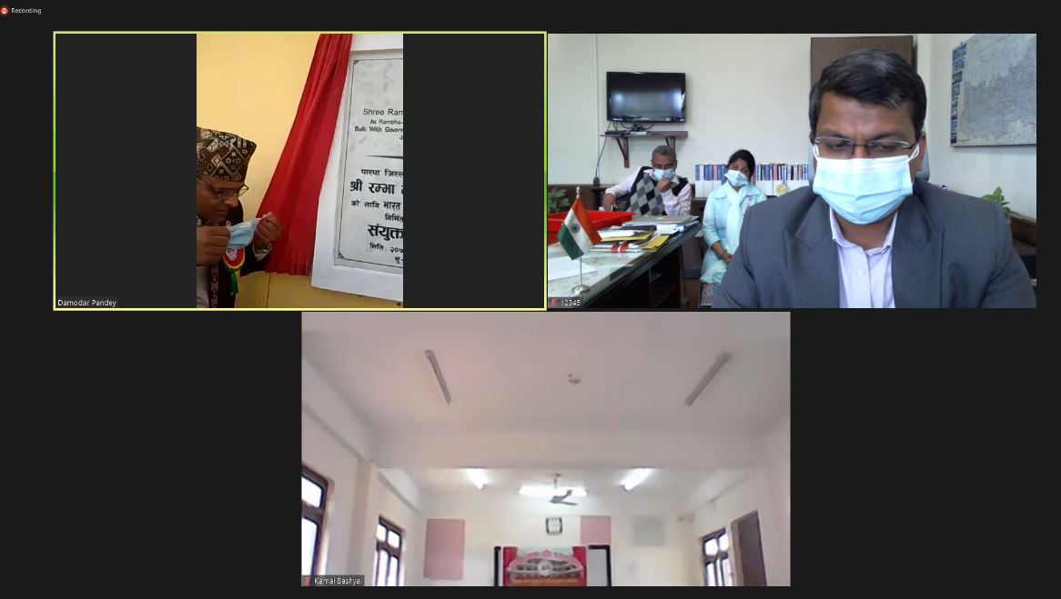 India Builds Shree Rambha Higher Secondary School, Shree Laxmi Higher Secondary School & Shree Nava Adarsha Multiple Campus, in Palpa District Rambha Secondary School Palpa1