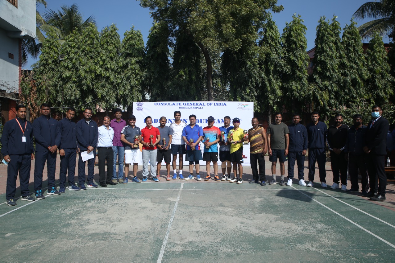Consulate General of India in Birgunj organized a Badminton tournament IMG 20211205 WA0031