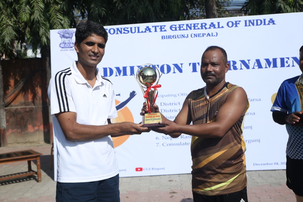Consulate General of India in Birgunj organized a Badminton tournament IMG 20211205 WA0043
