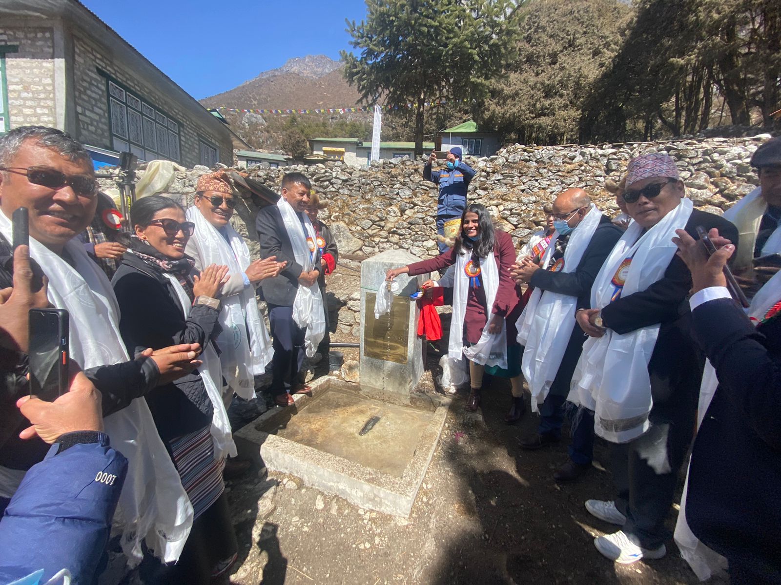 Inauguration of Drinking Water Supply Project built under Government of India grant assistance in Solukhumbu IMG 20220314 WA0118