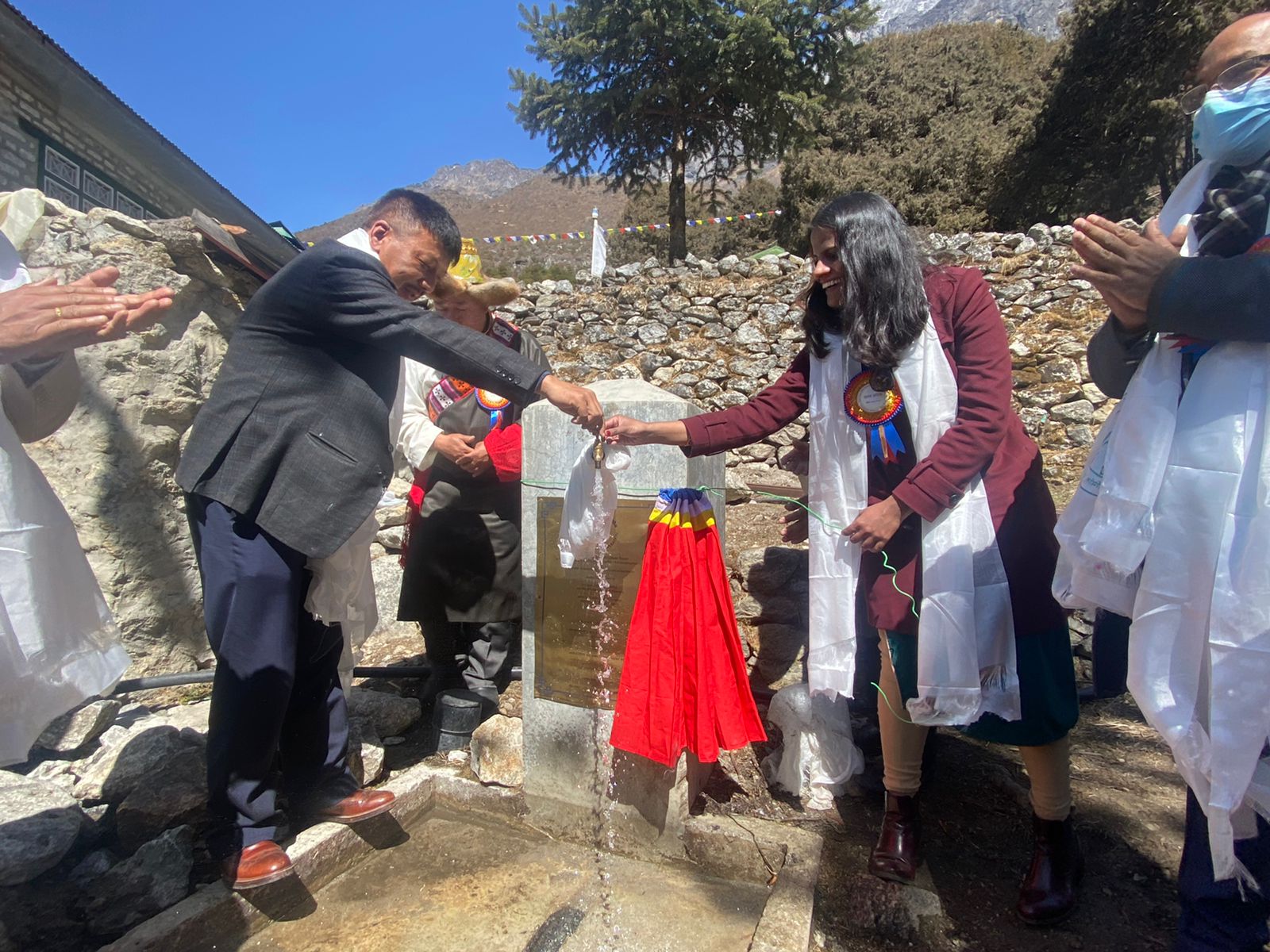 Inauguration of Drinking Water Supply Project built under Government of India grant assistance in Solukhumbu IMG 20220314 WA0124