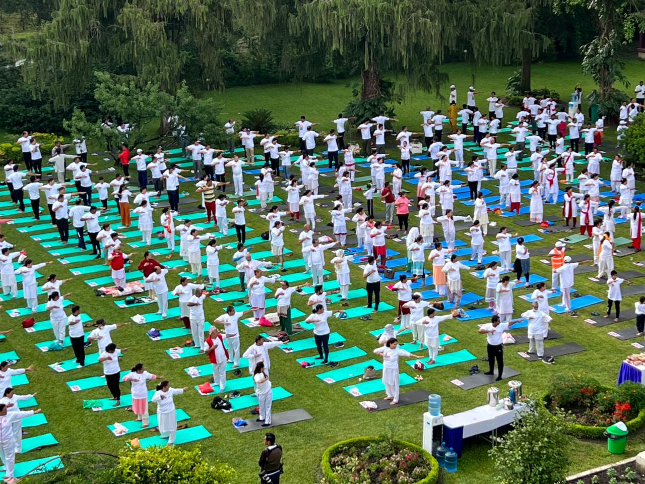 International Day of Yoga 2022 celebrated today in August presence of Rt. Hon. Prime Minister of Nepa IMG 20220621 WA0064