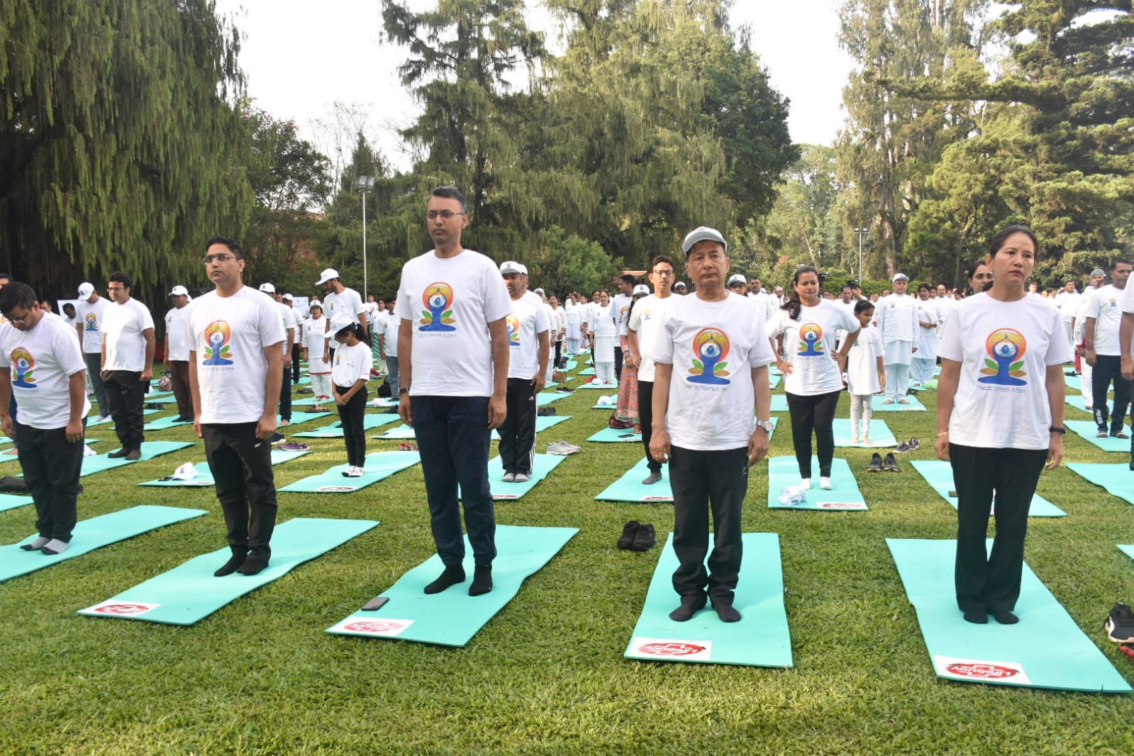 International Day of Yoga 2022 celebrated today in August presence of Rt. Hon. Prime Minister of Nepa IMG 20220621 WA0066