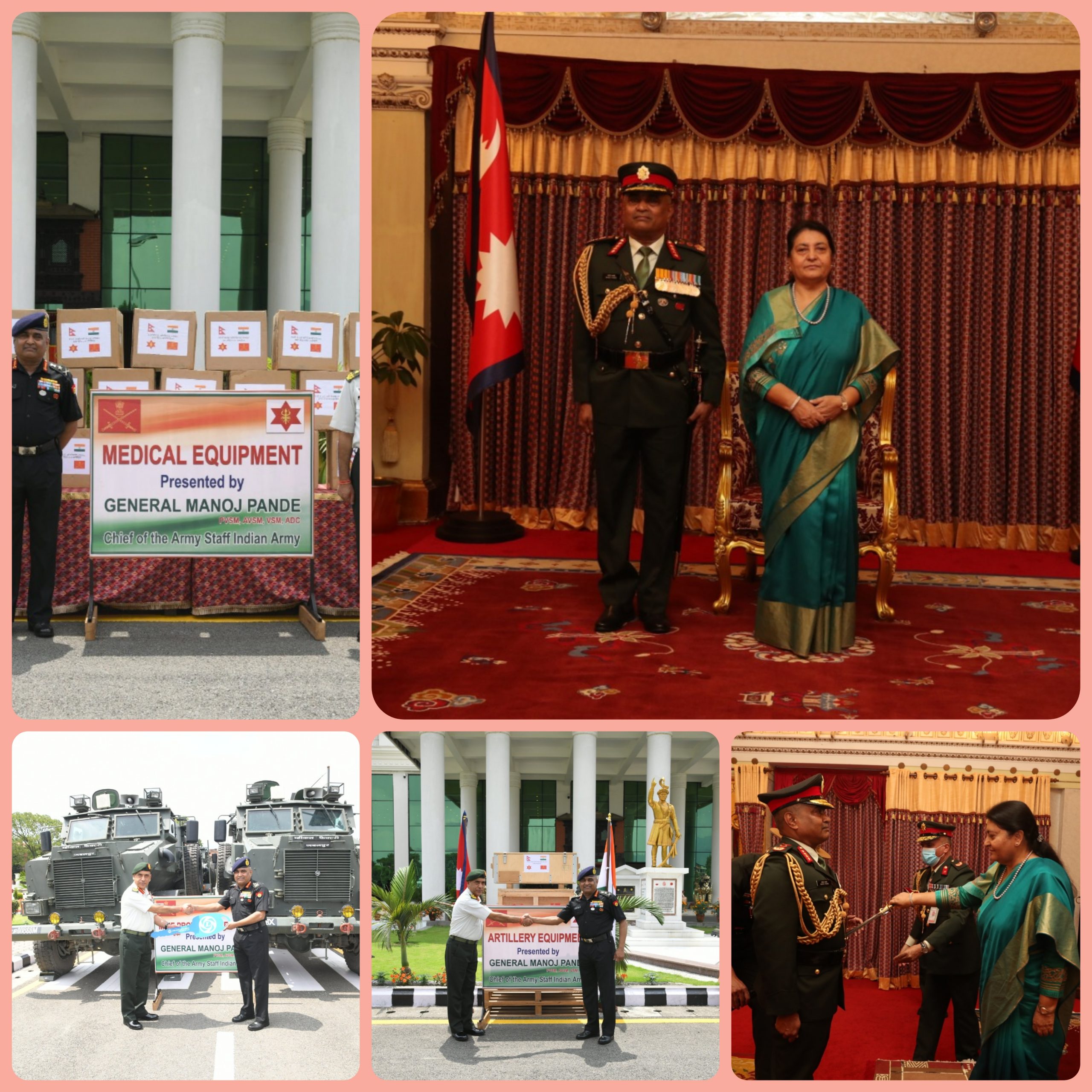 General Manoj Pande, Chief of Army Staff of Indian Army Conferred Honorary Rank of General of Nepali Army InCollage 20220905 174647455 Scaled