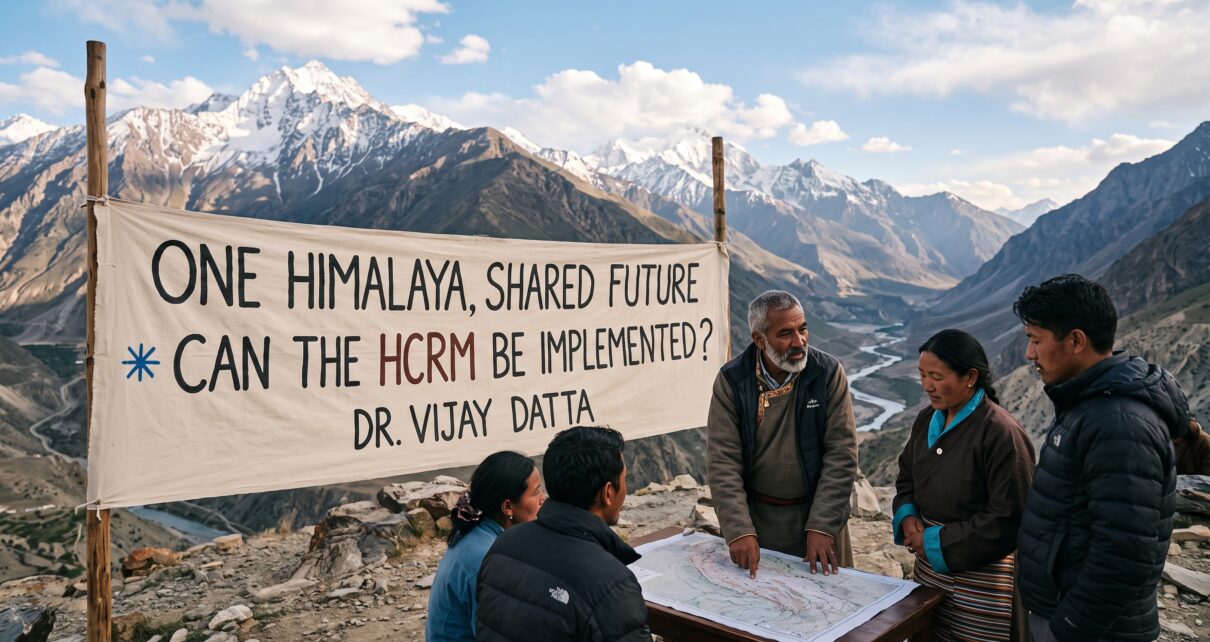 One Himalaya, Shared Future Can the HCRM be Implemented ? : Dr. Vijay Datta gemini generated image 9c4fhr9c4fhr9c4f
